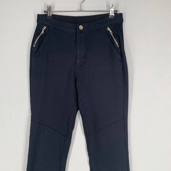 G/Fore Women Pants 4 Black Golf Skinny Stretch Casual Active Zipper 27 - Picture 2 of 9